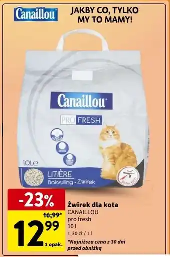 Intermarche Żwirek dla kota pro fresh Canaillou oferta