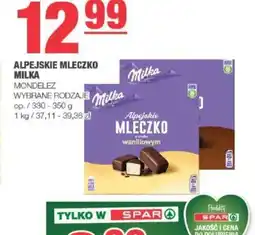 EuroSPAR Alpejskie Mleczko Milka oferta