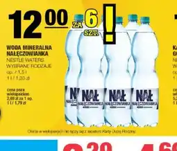 EuroSPAR Woda mineralna Nałęczowianka oferta
