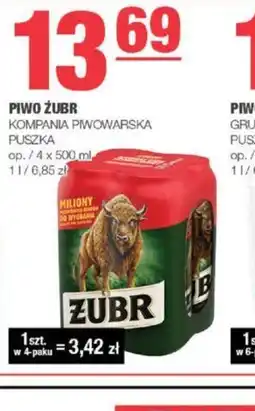 EuroSPAR Piwo Zubr Kompania Piwowarska oferta