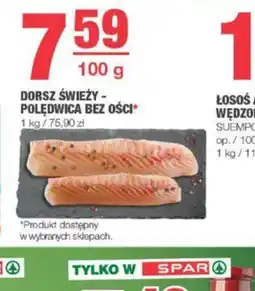 EuroSPAR Dorsz świeżypolędwica bez ości oferta