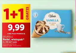 Lidl Lody rożek vanilla Gelatelli oferta