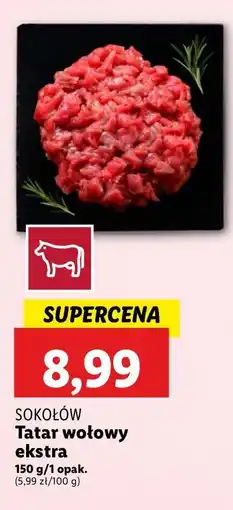 Lidl Tatar wołowy ekstra Sokołów oferta