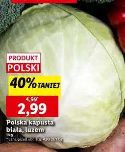 Lidl Kapusta biała polska oferta
