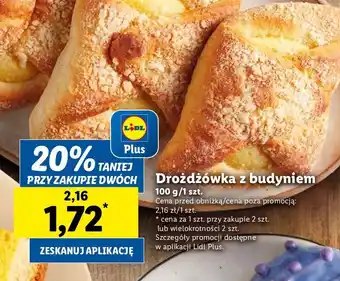 Lidl Droźdżówka z budyniem oferta