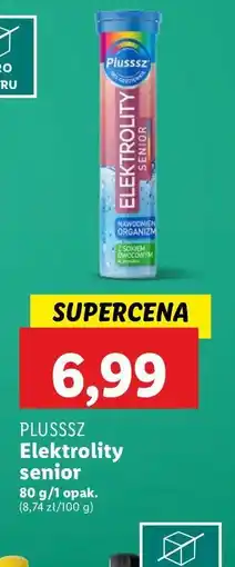 Lidl Tabletki elektrolity senior Plusssz oferta