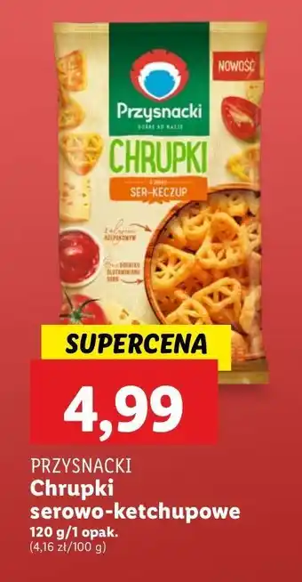 Lidl Chrupki serowo-ketchupowe Przysnacki oferta