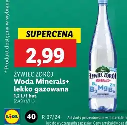 Lidl Woda lekko gazowana Żywiec Zdrój Minerals+ oferta