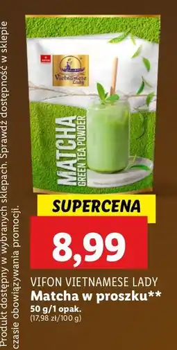 Lidl Herbata zielona matcha Vifon oferta
