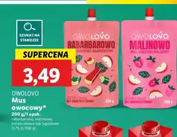 Lidl Mus jabłkowo-rabarbarowy Owolovo oferta