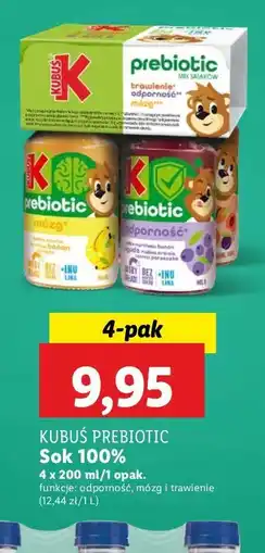 Lidl Soki Kubuś Prebiotic oferta
