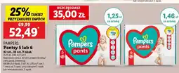 Lidl Pieluchomajtki 5 Pampers Pants oferta
