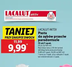 Lidl Pasta do zębow Lacalut Aktiv oferta