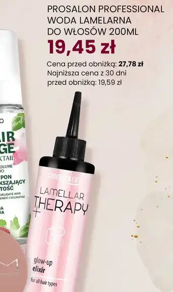 Dino Woda lamelarna do wszystkich rodzajów włosów Prosalon oferta