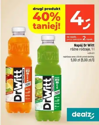 Dealz Napój odporność multiwitamina Dr Witt Premium oferta