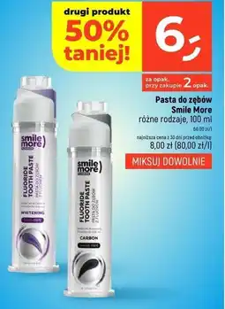 Dealz Pasta do zębów carbon Smile More oferta
