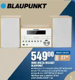 E.Leclerc Mini wieża ms45bt blaupunkt oferta