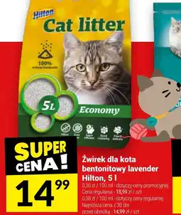 Twój Market Zwirek dla kota bentonitowy lavender Hilton oferta