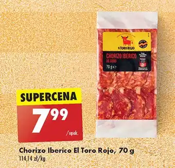 Biedronka Chorizo iberico El Toro Rojo oferta