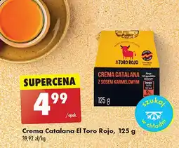 Deser crema catalana z sosem karmelowym El Toro Rojo