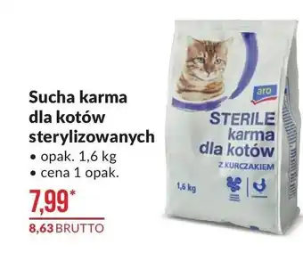 Makro Sucha karma dla kotów sterylizowanych ARO 1,6kg oferta