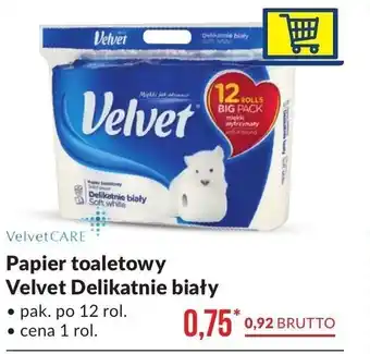 Makro Papier toaletowy Velvet Delikatnie biały 1 rolka oferta