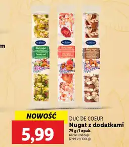 Lidl Duc De Coeur Nugat z dodatkami oferta