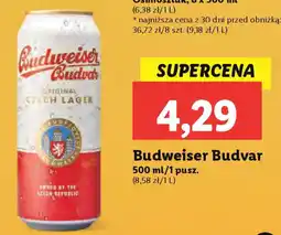 Lidl Budweiser Budvar oferta