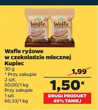 Netto Wafle ryżowe w czekoladzie mlecznej Kupiec oferta