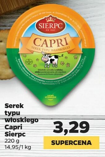 Netto Serek typu włoskiego Capri Sierpc oferta