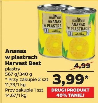Netto Ananas w plastrach Harvest Best oferta
