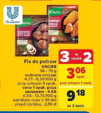 Carrefour Chrupiący kurczak z czosnkiem Knorr fix oferta