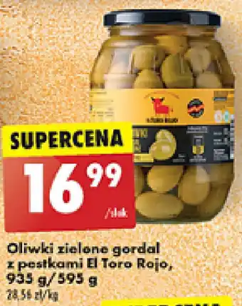 Biedronka Oliwki zielone gordal z pestkami El Toro Rojo oferta