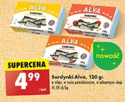 Biedronka Sardynki Alva oferta