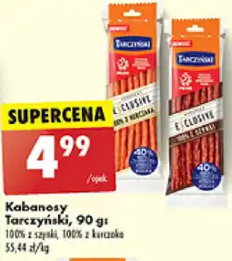 Biedronka Kabanosy Tarczyński, 90 g oferta