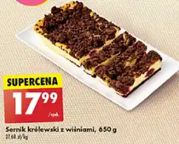 Biedronka Sernik królewski z wiśniami oferta