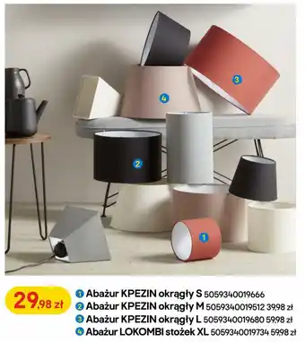 Castorama Abażur Kpezin okrągły S oferta