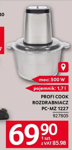 Selgros Profi cook rozdrabniacz PC-MZ 1227 oferta