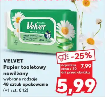 Kaufland Velvet Papier toaletowy nawilżany oferta