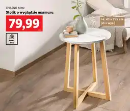 Lidl Livarno home Stolik o wyglądzie marmuru oferta