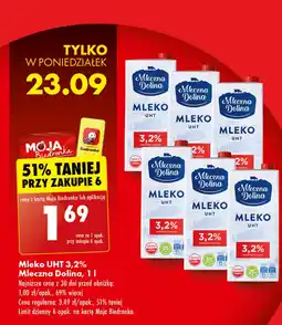 Biedronka Mleko 3.2% Mleczna dolina oferta