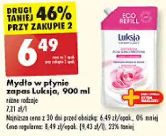 Biedronka Mydło w płynie zapas Luksja oferta