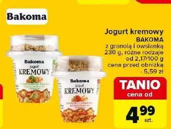 Carrefour Jogurt jabłkowy z granolą Bakoma kremowy oferta