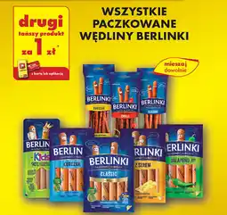 Biedronka Wszystkie paczkowane wędliny berlinki oferta