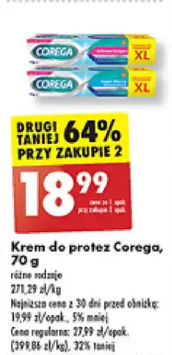 Biedronka Krem do protez Corega oferta