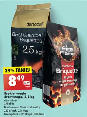 Biedronka Brykiet węgla drzewnego, oferta