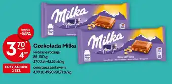 Żabka Czekolada Milka 85-100g oferta