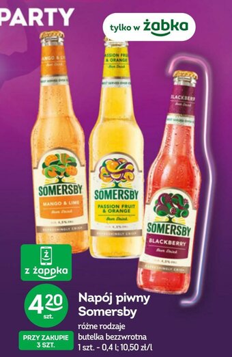 Żabka Napój piwny Somersby 400ml oferta