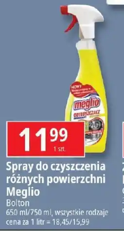 E.Leclerc Spray do czyszczenia różnych powierzchni Meglio Boolton oferta