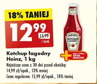 Biedronka Ketchup łagodny Heinz oferta